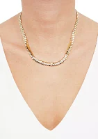 Hollow Popcorn Design Necklace in 10K Yellow Gold