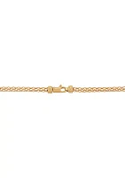 Hollow Popcorn Lariat with Tubes Drop Necklace in 10K Yellow Gold