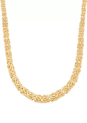 Grad Byzantine Chain Necklace in 10K Yellow Gold