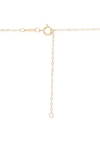 Mama Cable Chain Necklace in 10K Yellow Gold