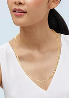 Bar Station on Chain in 10K Yellow Gold