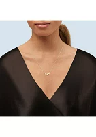 Graduate Beads on Cable Chain Necklace in 10K Yellow Gold