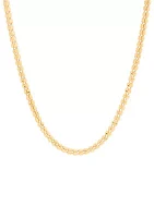 Triple Row Oval Bead Ice Chain in 10K Yellow Gold