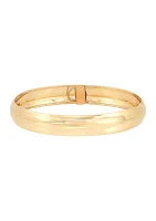 Flex Oval Bangle Bracelet in 10K Yellow Gold