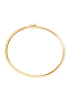 Flex Oval Bangle Bracelet in 10K Yellow Gold