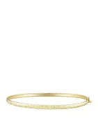 Oval Flex Bangle Bracelet in 10k Yellow Gold 