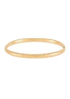 Hinge Marquise Cut Bangle in 10K Yellow Gold