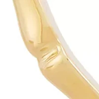 Bone Design Bangle Bracelet in 10K Yellow Gold