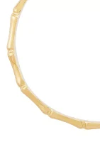 Bone Design Bangle Bracelet in 10K Yellow Gold