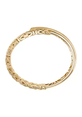 Bypass Bangle in 10K Yellow Gold