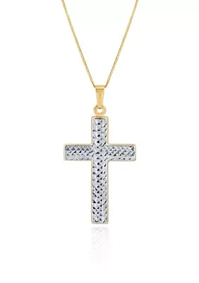 Cross Pendant in 10K Yellow Gold