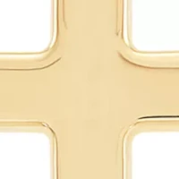 Men's Cross Pendant Necklace in 10k Yellow Gold