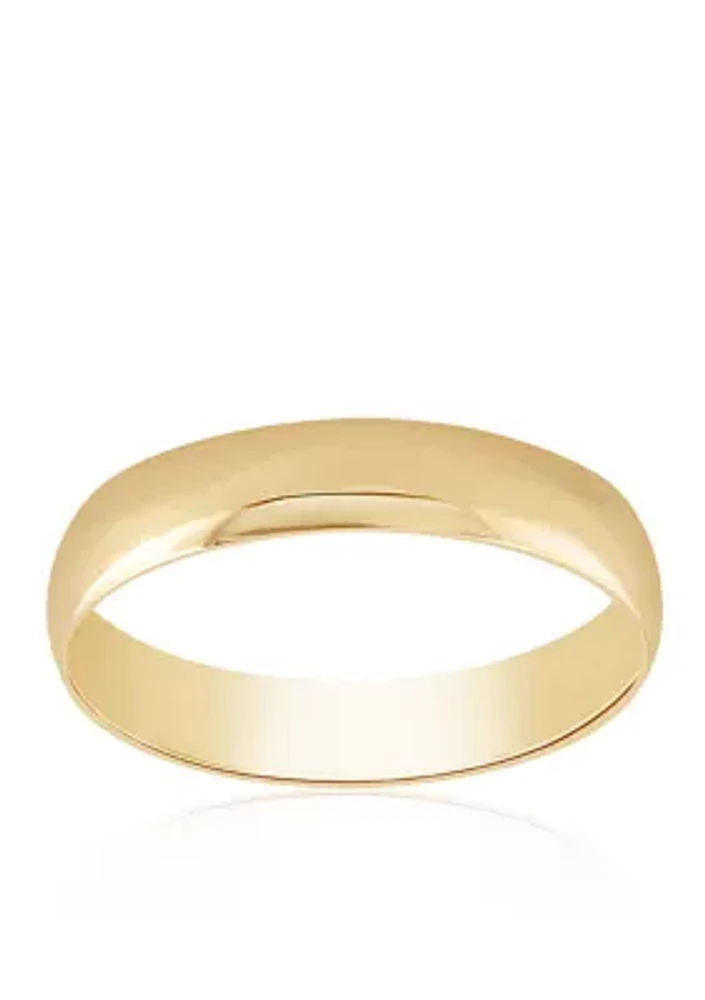 Polished Band Ring 10k Yellow Gold