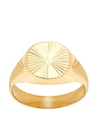 Starburst Band Ring in 10k Yellow Gold 