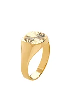 Starburst Band Ring in 10k Yellow Gold 