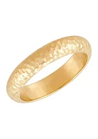 Tube Band Ring in 10K Yellow Gold