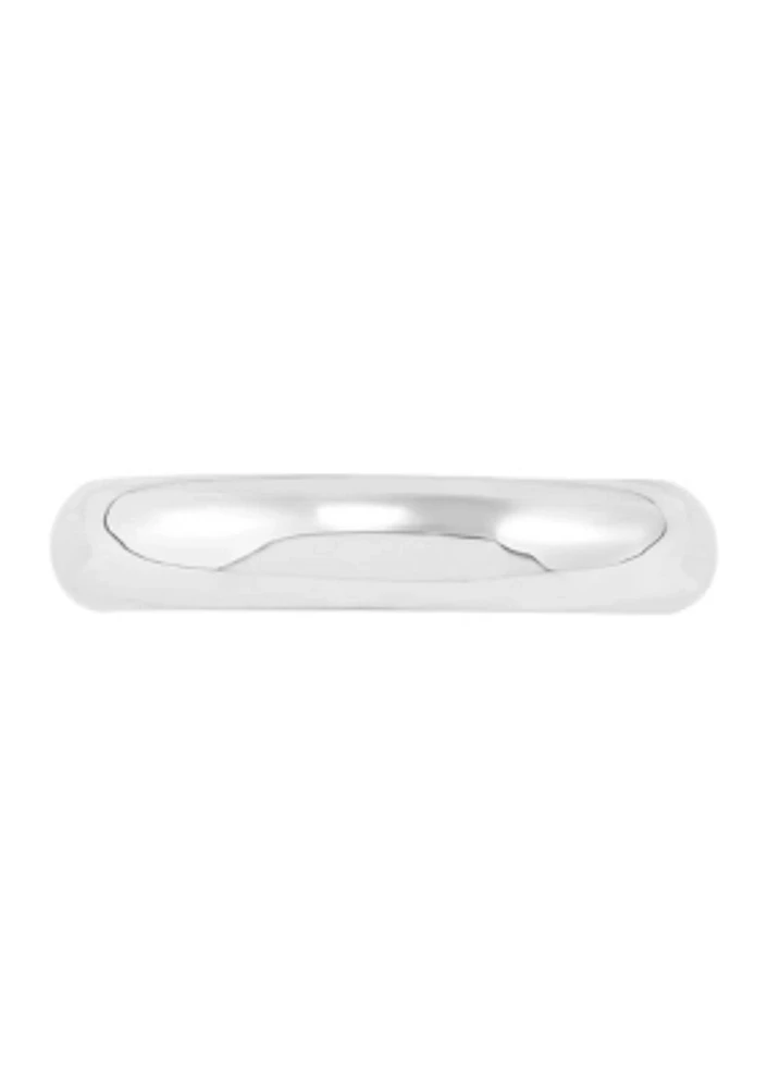 Tube Band Ring in 10K White Gold