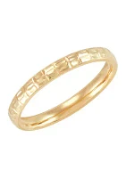 Marquise Cut Tube Ring in 10K Yellow Gold