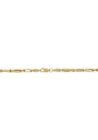 Hollow Fact Chain Necklace in 10K Yellow Gold