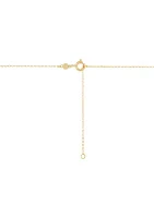 Love Knot Necklace and Earrings Set in 10K Yellow Gold