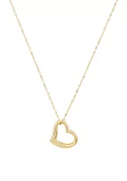 Small Heart Necklace in 10K Yellow Gold