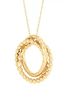 Love Knot Necklace in 10K Yellow Gold