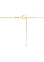 Love Knot Necklace in 10K Yellow Gold