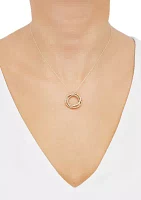 Love Knot Necklace in 10K Yellow Gold