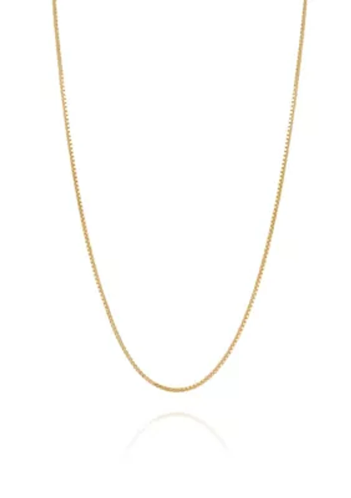 14K Yellow Gold Solid Box Chain