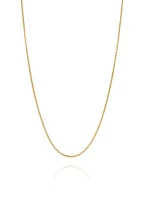 14K Yellow Gold Solid Box Chain