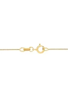 14K Yellow Gold Solid Box Chain