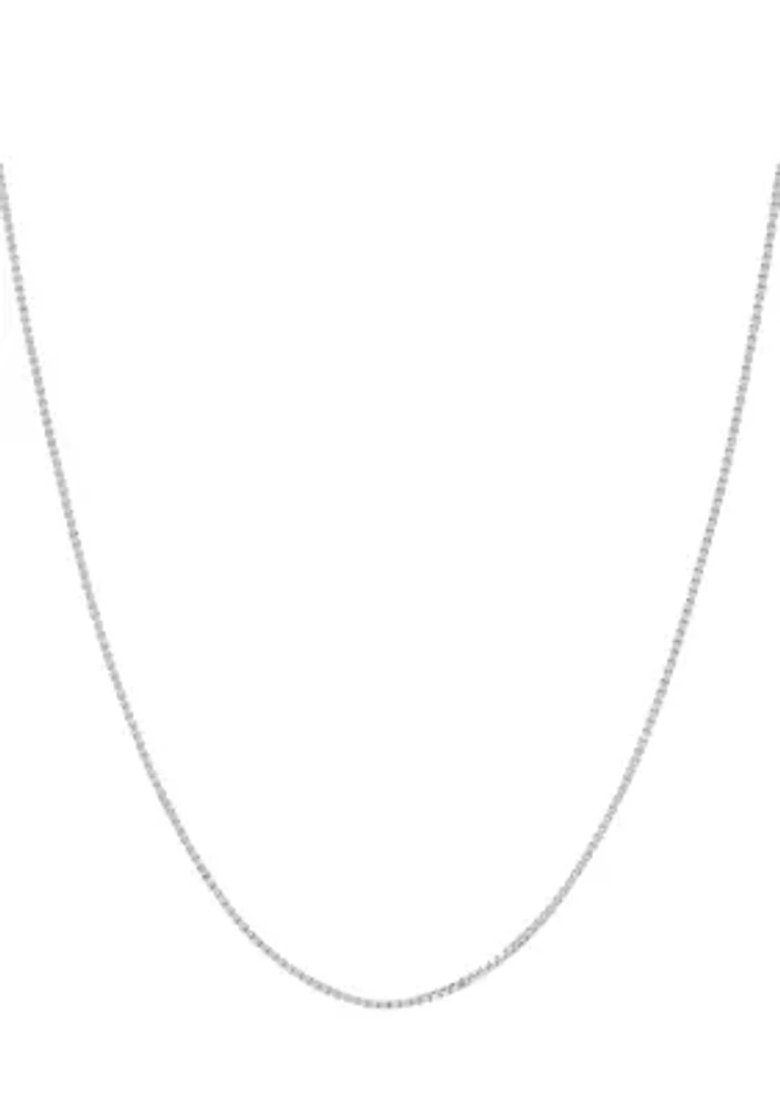 14K Gold Solid Box Chain Necklace