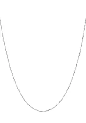 14K Gold Solid Box Chain Necklace