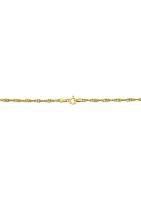 2.9 Millimeter Solid Singapore Chain Necklace in Gold over Sterling Silver