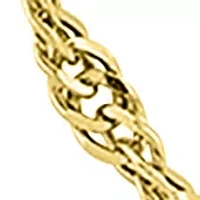 2.9 Millimeter Solid Singapore Chain Necklace in Gold Over Sterling Silver