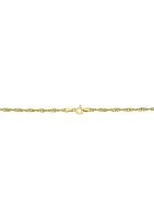 2.9 Millimeter Solid Singapore Chain Necklace in Gold Over Sterling Silver