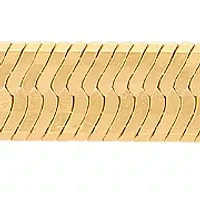 5.4 Millimeter Herringbone Chain Bracelet in Gold Over Sterling Silver