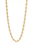 Hollow Accoppiato 8 Millimeter Mariner Chain Necklace in Sterling Silver