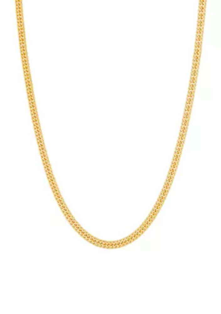 Cuban Chain Necklace in Sterling Silver