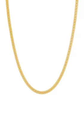 Cuban Chain Necklace in Sterling Silver