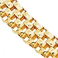 3 Millimeter Solid Tulipano Chain Bracelet in Gold Over Silver