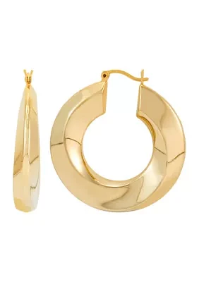 Circle Round Hoop Earrings 