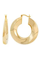 Circle Round Hoop Earrings 