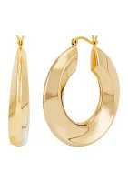 Circle Round Hoop Earrings 