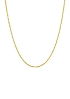 Serpentine Chain Necklace in Gold Over Sterling Silver