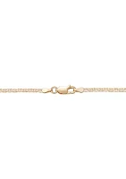 Christopher Pendant Necklace with 22" Mariner Chain in Gold Over Sterling Silver