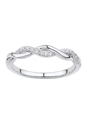 1/8 ct. t.w. Diamond Wedding  Ring 10K White Gold