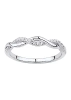 1/8 ct. t.w. Diamond Wedding  Ring 10K White Gold