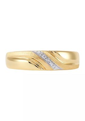 1/8 ct. t.w. Diamond Gents Ring in 10K Yellow Gold