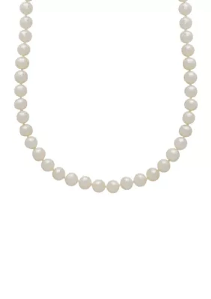 14K Yellow Gold and Freshwater Cultured Pearl Strand Necklace